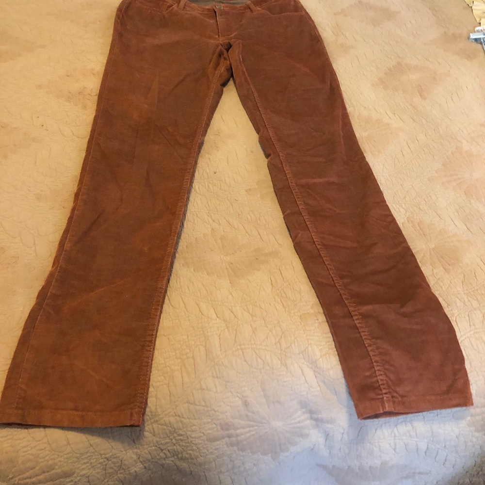 Christopher Blue brown corduroy straight leg pants Size 6